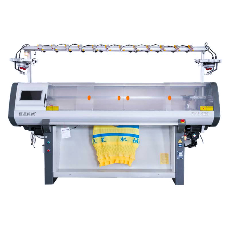 Needle plate computerized flat knitting machine: the precise art of yarn material and tension adjustment
