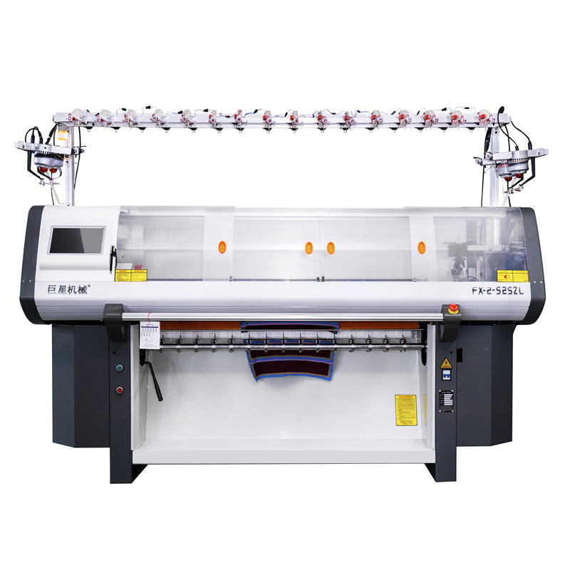 Can the Direct selection double system full inserted needle plate computerized flat knitting machine handle different types of yarn and knitting techniques?