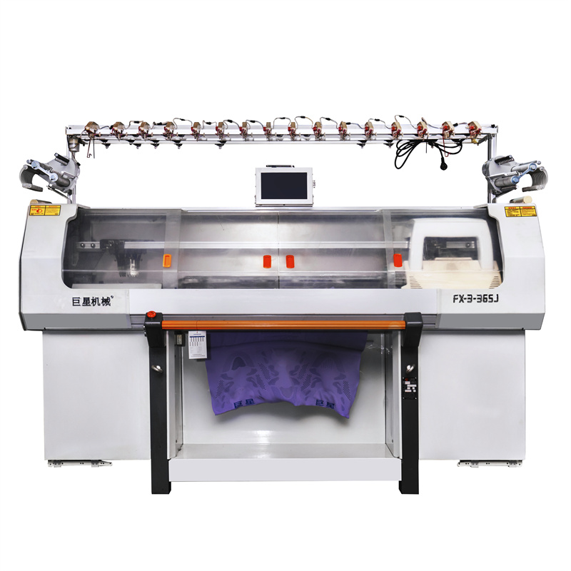 Pre-selected system computerized flat knitting machines ensure good air circulation